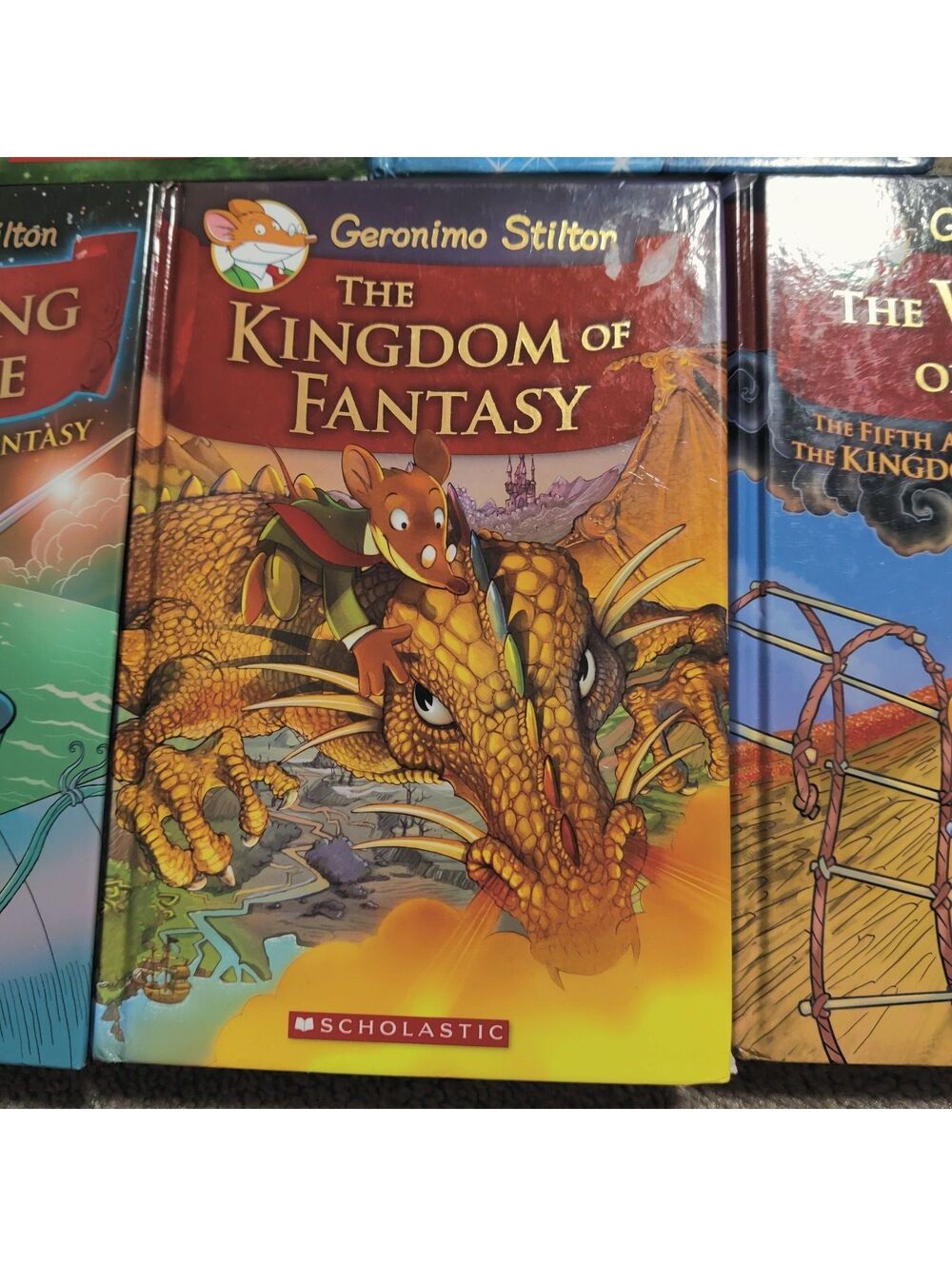 Geronimo Stilton Kingdom of Fantasy 5 Book Hardcover Lot Scholastic Books 1-5 - Picture 5 of 6